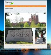 诺曼城Norman 6页面 外文版 英文 城市旅游介绍主题 简单时尚