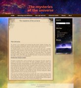 宇宙的奥秘 25页面 The mysteries of the universe 外文版英文版 带背景音乐 Flash 