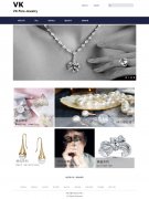 VK 单页面 VK Fine Jewelry  珠宝 钻石 钻戒 品牌官网 带图片轮播 导航下拉菜单