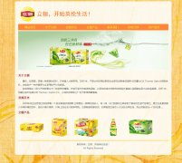 立顿，开始英伦生活 5页面 奶茶冰茶红茶品牌企业 带设计说明 flash轮播