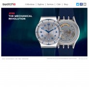 swatch 名表主题 单页面 PSD设计稿