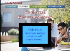 Study Abroad 5页面 出国留学外文英文版本 带本地视频