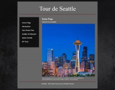 Tour de Seattle 6页面 外文英文 留学生个人展示网页