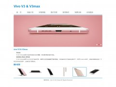 Vivo V3 & V3max 7页面 国产手机销售官网 带轮播特效 注册登录留言表单