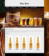 Bleu Beer 10页面  留学生外文英文 布鲁啤酒 企业公司电商官网 带Order 表单