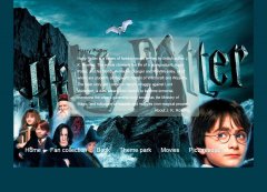 Harry Potter 8页面 留<font color='red'>学生</font>英文 魔幻文学系列小说 哈利·波特 带PSD设计稿 Flash 本地