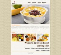 Sweet Secret 单页面 留学生英文 美食甜点主题