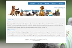 Durham House of Pets 8页面 达勒姆宠物屋 留学生英文主题 HTML5+css3  版本A