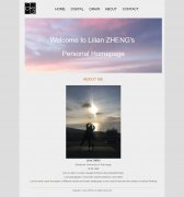 Lilian ZHENG 5页面 留学生个人作品展示网页 外文英文主题