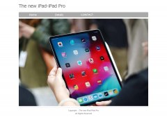 The new iPad-iPad Pro 3页面 html5+css3 苹果公司 平板电脑电商数码主题 带联系表单页面