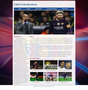 Futbol Club Barcelona 11页面 西班牙巴塞罗那足球俱乐部 带JS轮播特效 设计说明