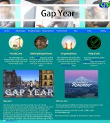 Gap year 8页面 留学生英文网页 html5 media 响应式布局