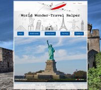 World wonder-travel helper 8页面 英文 旅游 带asp+access数据库注册登录留言功能