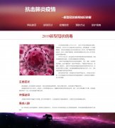 抗击肺炎疫情 5页面 新型冠状病毒知识讲解 科普系列 带JS轮播特效