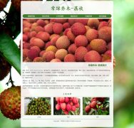 常绿乔木-荔枝 7页面 植物水果介绍  media screen HTML5 响应式布局 带 jQuery轮播特效