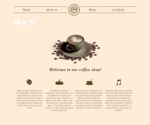 coffee shop 5页面 <font color='red'>咖啡</font>商店电商企业主题 外文英文 HTML5+CSS3 带JS图片轮播特效 登录