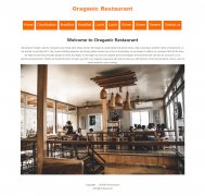 Oraganic Restaurant 10页面 外文英文 餐厅美食主题 HTML5  grid网格布局 media响应式布局