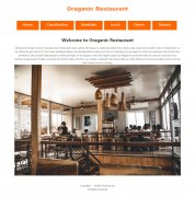 Oraganic Restaurant 6页面 外文英文 餐厅美食主题 HTML5 grid网格布局 media响应式布局