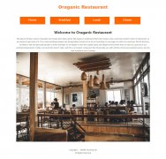 Oraganic Restaurant 4页面 外文英文 餐厅美食主题 HTML5 grid网格布局 media响应式布局