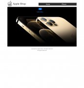 Apple Shop 4页面 苹果商店 电商购物主题 HTML5+CSS3 media 响应式布局 带设计说明 jquery图片轮播特效 购物车页面 三级 四级页面