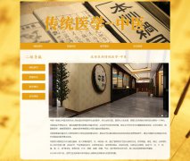 传统医学-中医 4页面 汉医 HTML5 带JS图片轮播特效