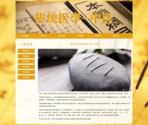 传统医学-中医 6页面 汉医 HTML5 带JS图片轮播特效