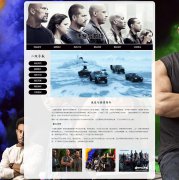 速度与激情 6页面 赛车题材动作犯罪类电影 HTML5 带JS图片轮播特效 登录表单