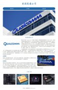 美国高通公司 3页面 高<font color='red'>科技</font>芯片制造企业 Qualcomm  HTML5