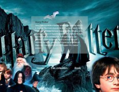 Harry Potter 3页面 留<font color='red'>学生</font>英文 魔幻文学系列小说 哈利·波特 带PSD设计稿 