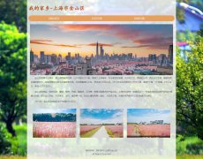 我的家乡-上海市金山区 3页面 带JS图片点击放大特效 HTML5+css3